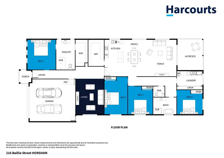 Floorplan of Homely house listing, 216 Baillie Street, Horsham VIC 3400