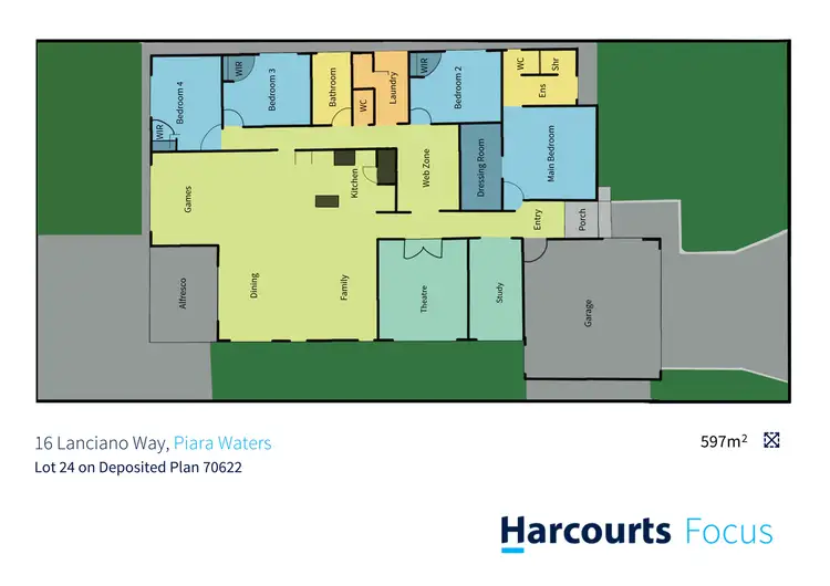 Floorplan of Homely house listing, 16 Lanciano Way, Piara Waters WA 6112