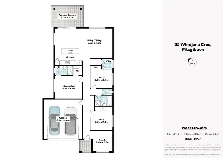 Floorplan of Homely house listing, 35 Windjana Crescent, Fitzgibbon QLD 4018
