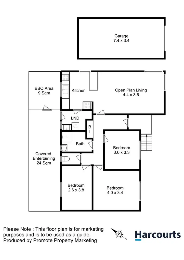 Floorplan of Homely house listing, 14 Sunray Court, Rokeby TAS 7019