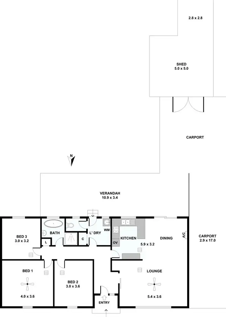 Floorplan of Homely house listing, 5 Jean Place, Riverton SA 5412