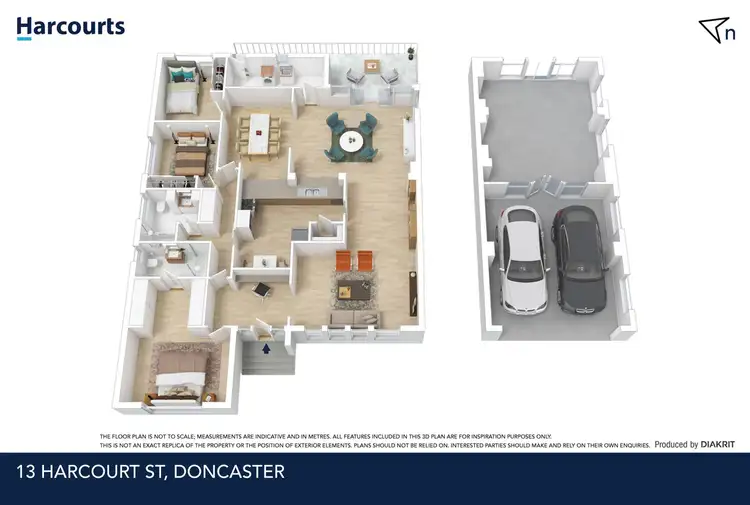 Floorplan of Homely house listing, 13 Harcourt Street, Doncaster VIC 3108