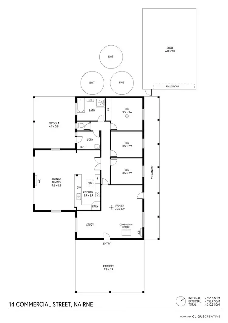 Floorplan of Homely house listing, 14 Commercial Street, Nairne SA 5252