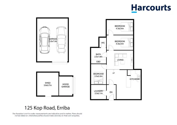 Floorplan of Homely house listing, 125 Kop Road, Erriba TAS 7310