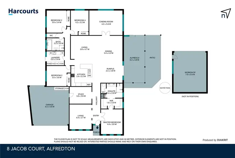 Floorplan of Homely house listing, 8 Jacob Court, Alfredton VIC 3350