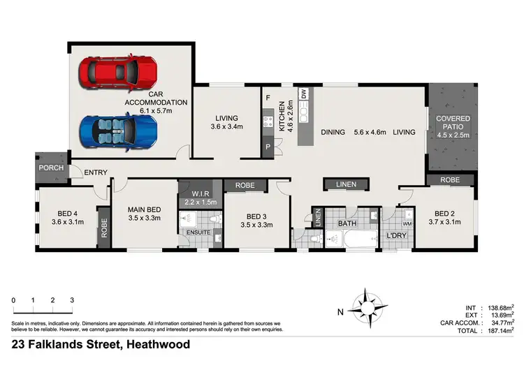 Floorplan of Homely house listing, 23 Falkland Street, Heathwood QLD 4110