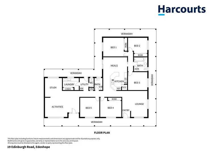 Floorplan of Homely house listing, 19 Edinburgh Road, Edenhope VIC 3318