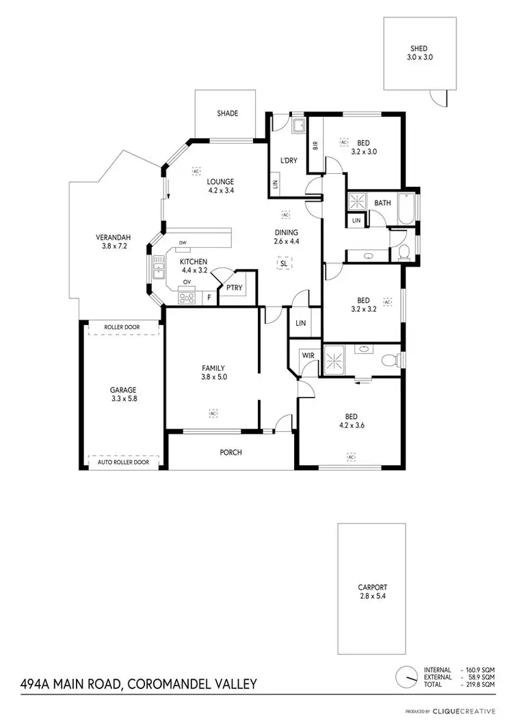 Floorplan of Homely house listing, 494A Main Road, Coromandel Valley SA 5051