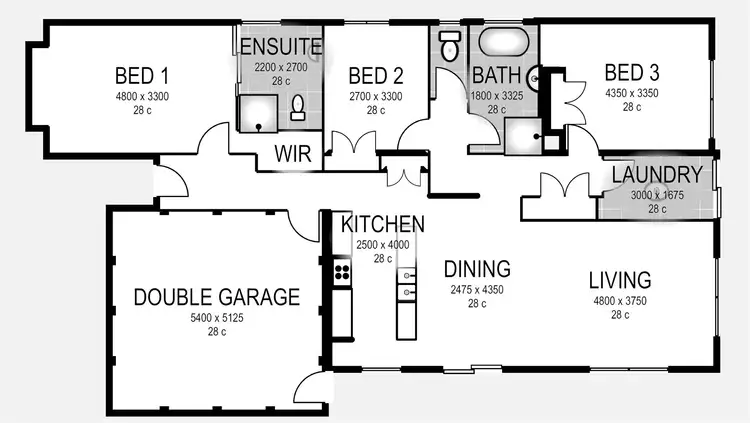 Floorplan of Homely house listing, 25 Streeton Drive, Warragul VIC 3820