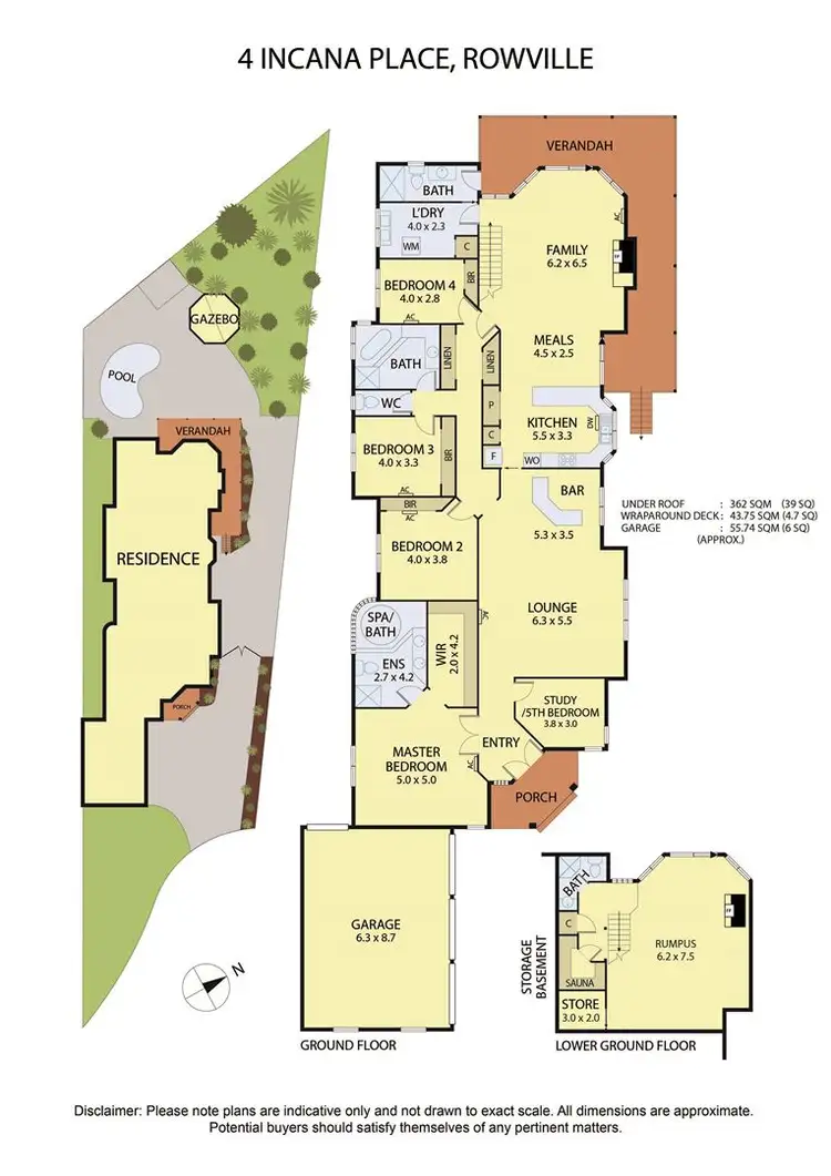 Floorplan of Homely house listing, 4 Incana Place, Rowville VIC 3178