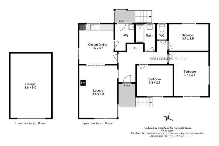 Floorplan of Homely house listing, 11 Turner Crescent, Shorewell Park TAS 7320