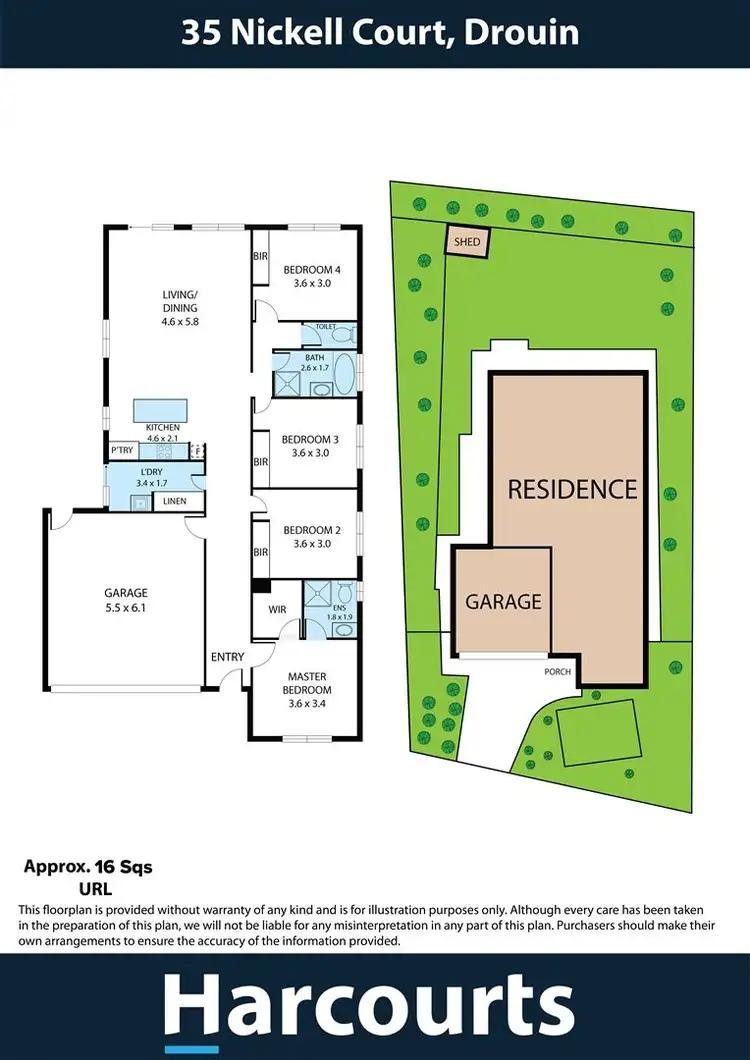 Floorplan of Homely house listing, 35 Nickell Court, Drouin VIC 3818