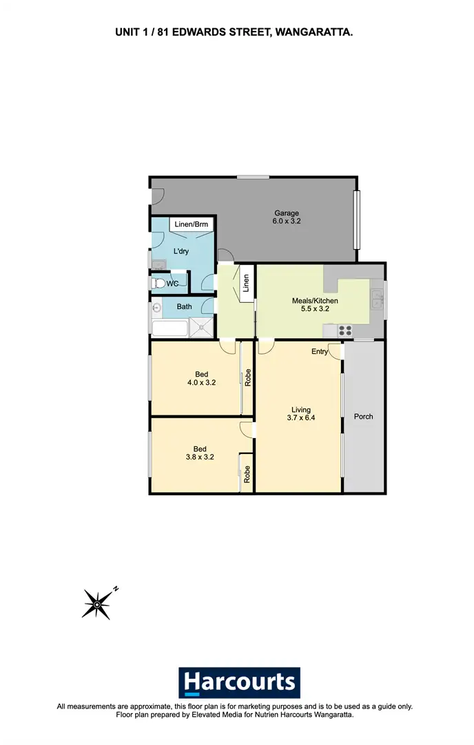 Floorplan of Homely block of units listing, Units 1-3/81 Edwards Street, Wangaratta VIC 3677