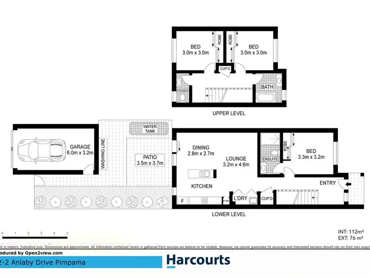 Floorplan of Homely townhouse listing, 2/2 Anlaby Drive, Pimpama QLD 4209