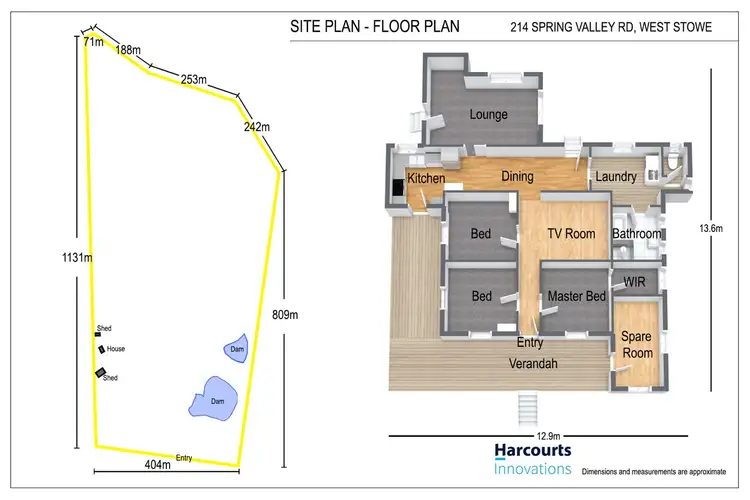 Floorplan of Homely rural property listing, 214 Spring Valley Road, West Stowe QLD 4680