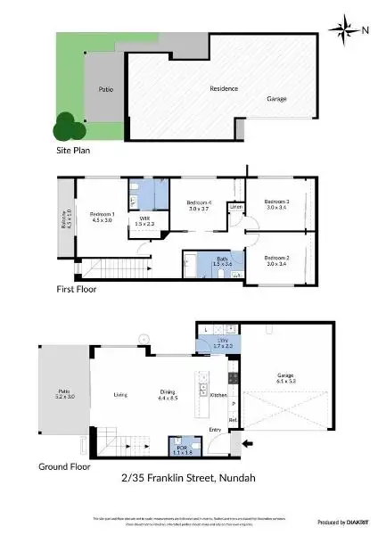 Floorplan of Homely townhouse listing, 2/35 Franklin Street, Nundah QLD 4012