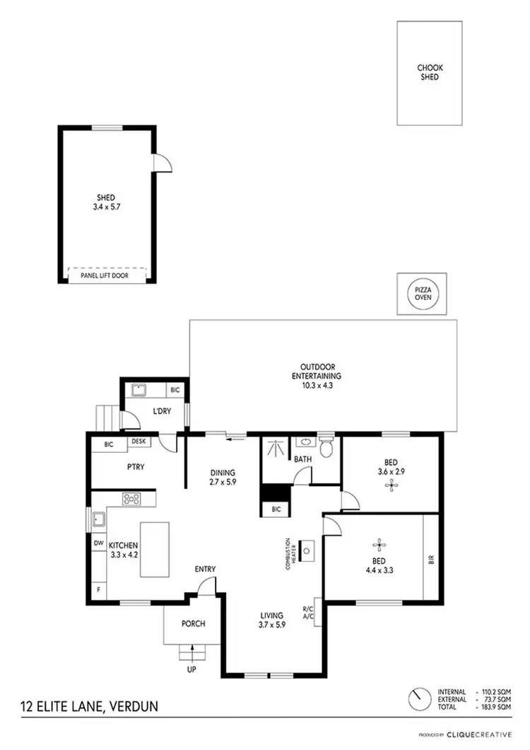 Floorplan of Homely house listing, 12 Elite Lane, Verdun SA 5245