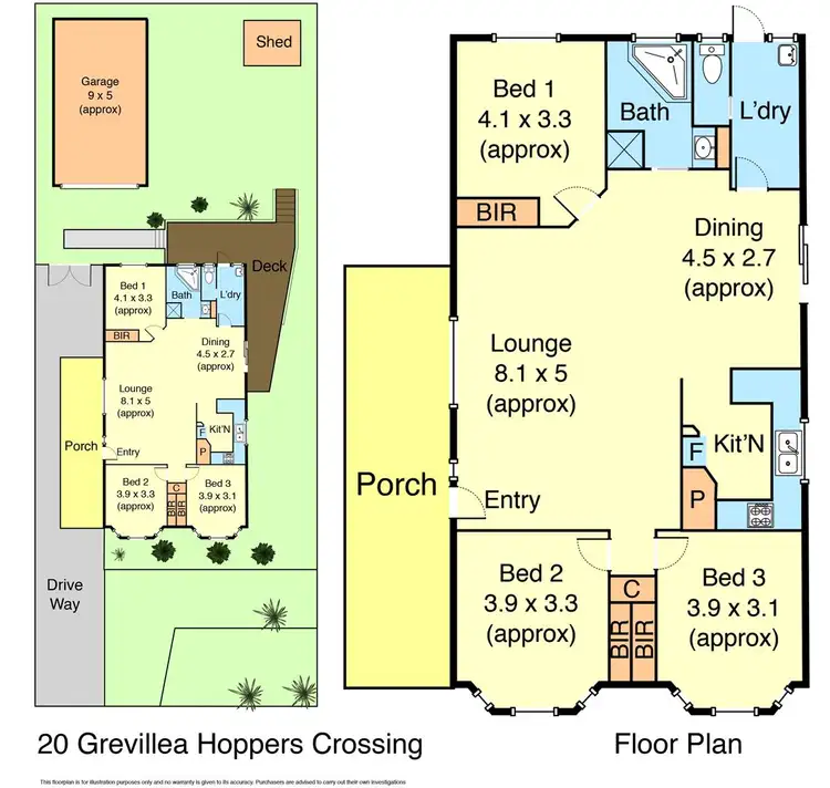 Floorplan of Homely house listing, 20 Grevillea Crescent, Hoppers Crossing VIC 3029