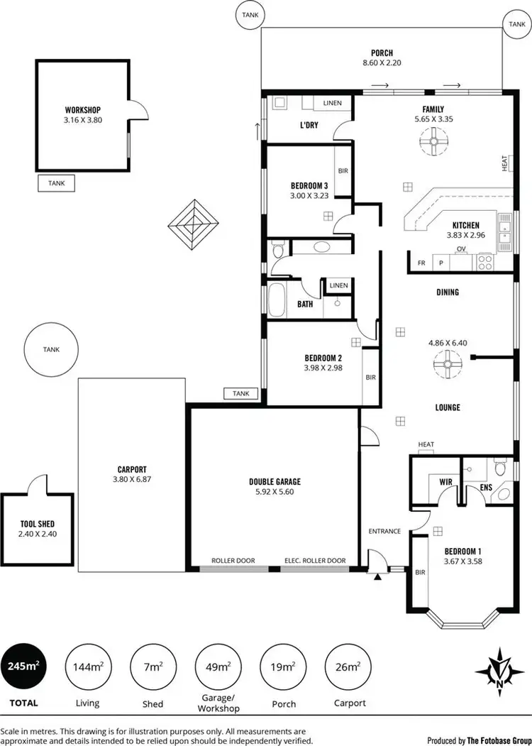 Floorplan of Homely house listing, 206 Pimpala Road, Woodcroft SA 5162