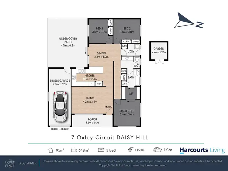 Floorplan of Homely house listing, 7 Oxley Circuit, Daisy Hill QLD 4127