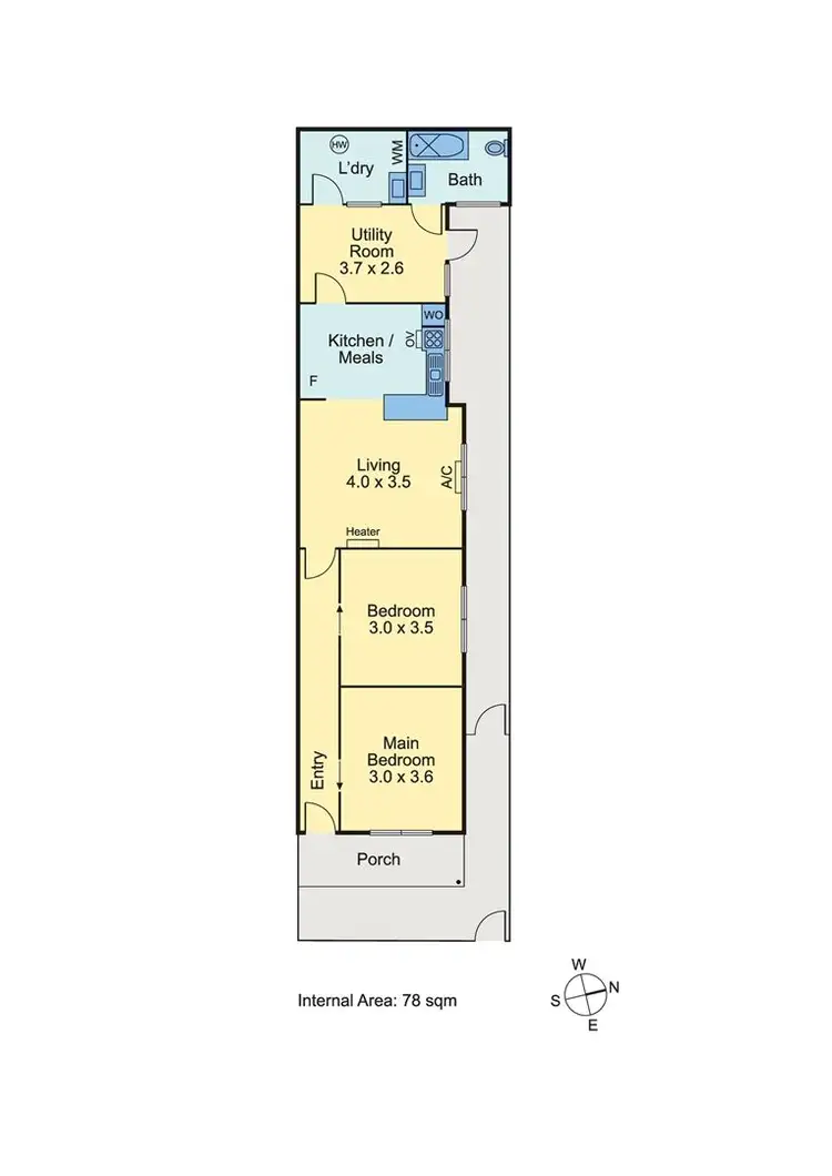 Floorplan of Homely house listing, 84 Stawell Street, Richmond VIC 3121