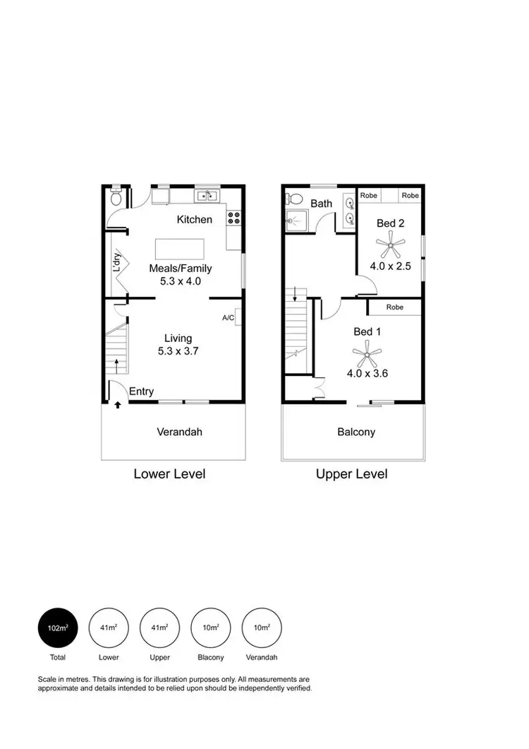 Floorplan of Homely unit listing, 2/144 Seaview Road, Henley Beach South SA 5022