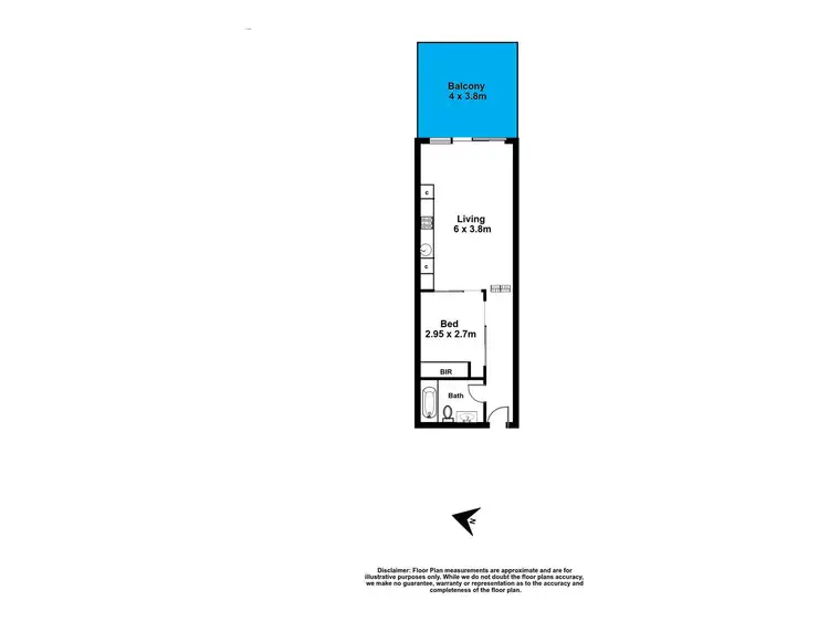 Floorplan of Homely apartment listing, 103/16 Holdfast Promenade, Glenelg SA 5045