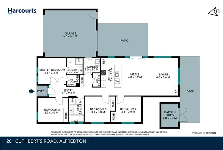 Floorplan of Homely house listing, 201 Cuthberts Road, Alfredton VIC 3350