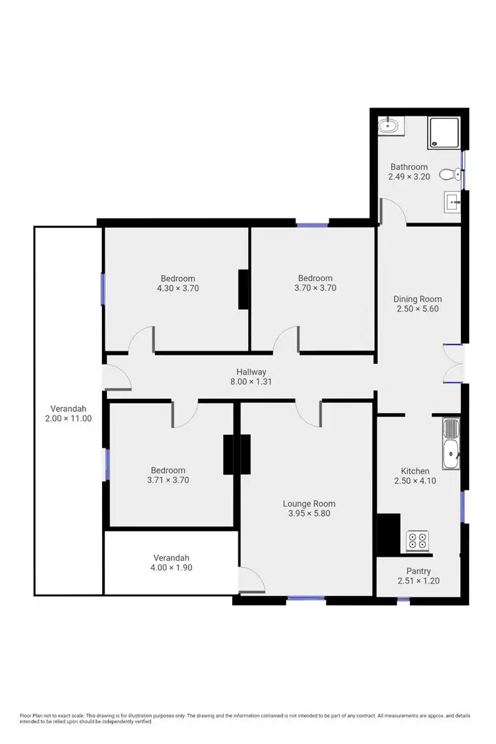 Floorplan of Homely house listing, 2 Bridges Street, Peterborough SA 5422