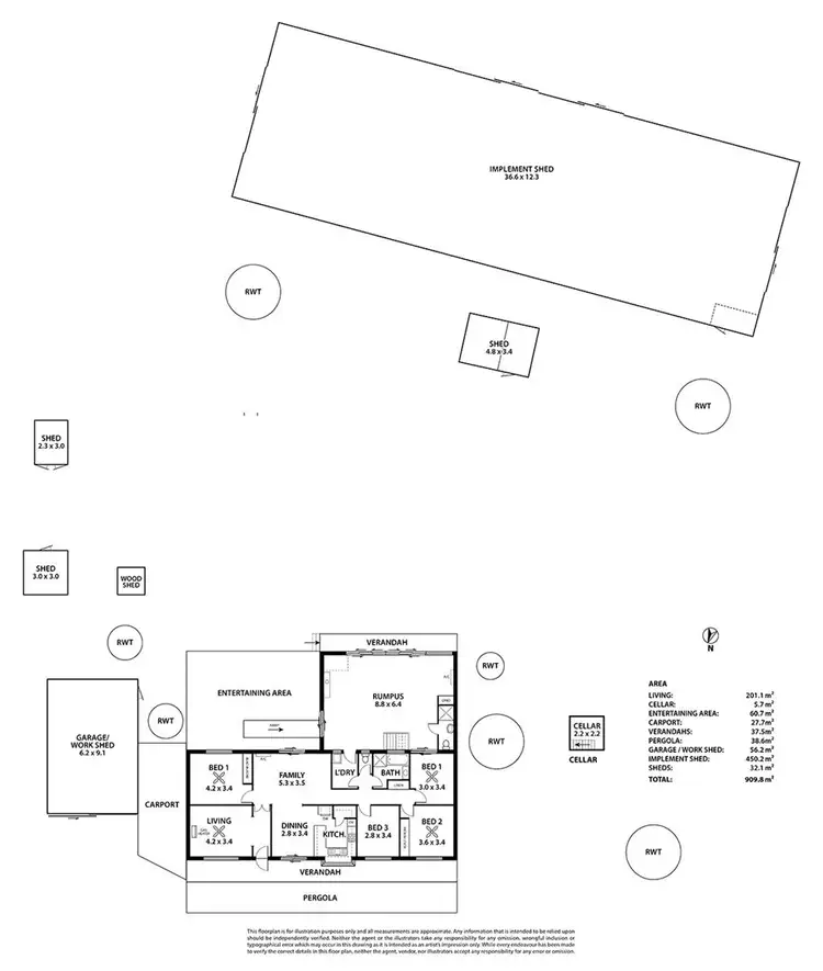 Floorplan of Homely rural property listing, 190 Flood Road, Mannum SA 5238