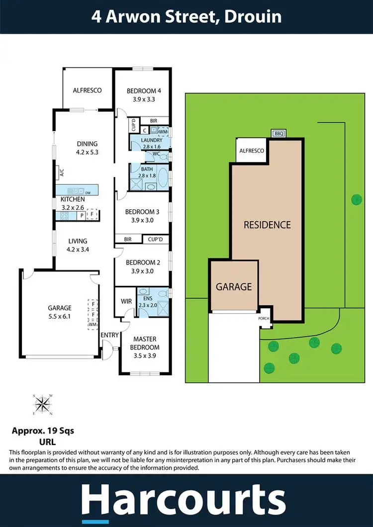 Floorplan of Homely house listing, 4 Arwon Street, Drouin VIC 3818