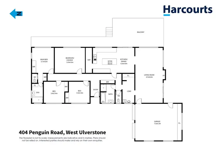 Floorplan of Homely house listing, 404 Penguin Road, West Ulverstone TAS 7315