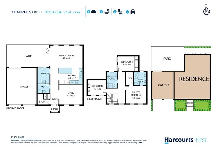 Floorplan of Homely house listing, 7 Laurel Street, Bentleigh East VIC 3165