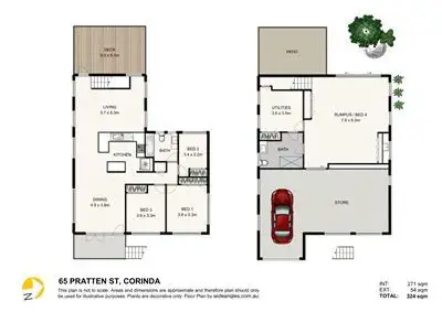 Floorplan of Homely house listing, 65 Pratten Street, Corinda QLD 4075