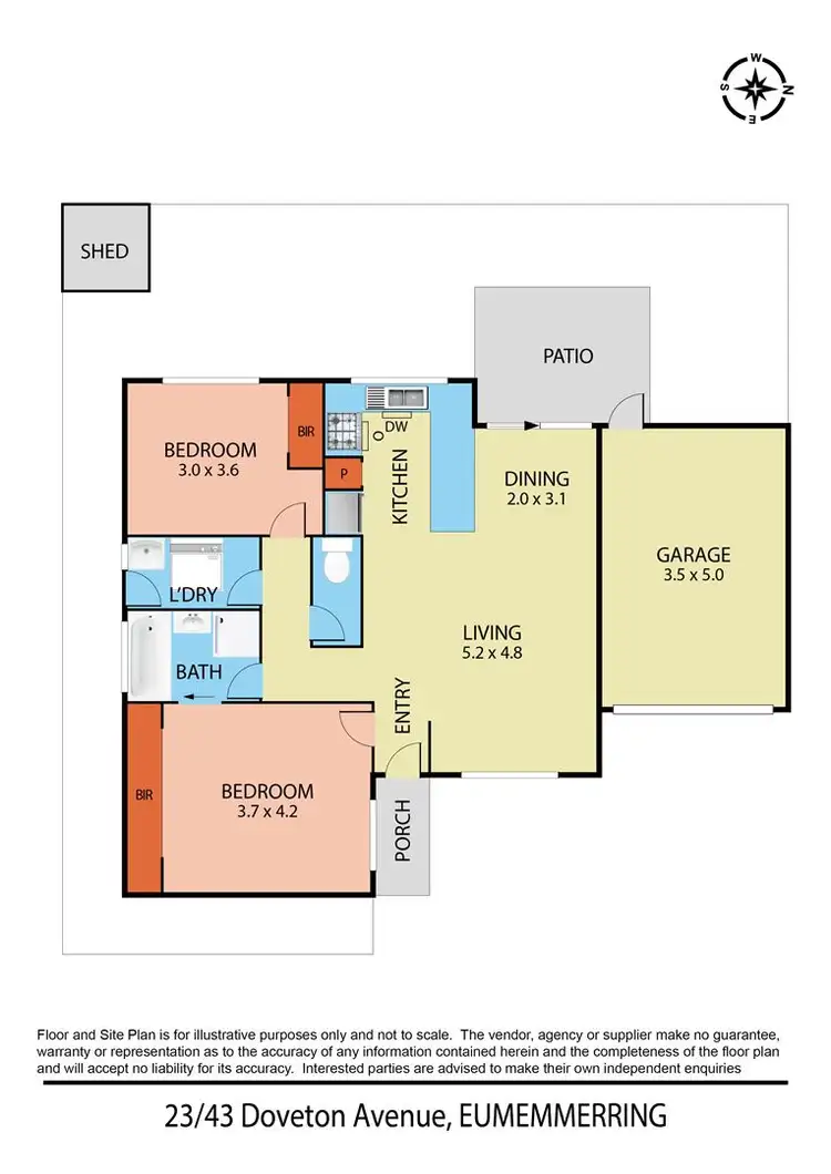 Floorplan of Homely unit listing, 23/43 Doveton Avenue, Eumemmerring VIC 3177