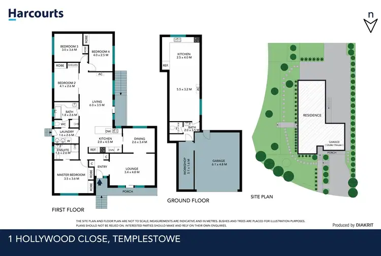 Floorplan of Homely house listing, 1 Hollywood Close, Templestowe VIC 3106
