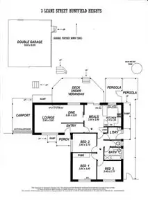 Floorplan of Homely house listing, 3 Leane Street, Huntfield Heights SA