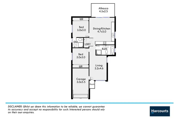 Floorplan of Homely villa listing, 1/36 Criterion Crescent, Doonside NSW 2767