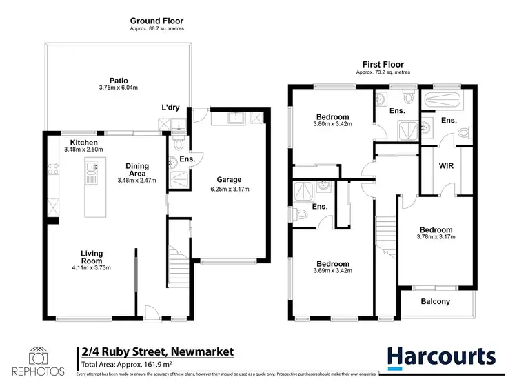 Floorplan of Homely townhouse listing, 4 Ruby Street, Newmarket QLD 4051