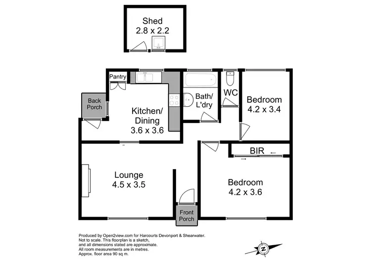 Floorplan of Homely house listing, 70 Josephine Street, West Ulverstone TAS 7315