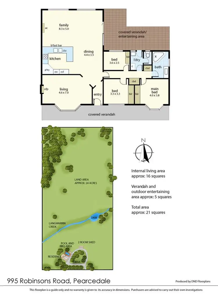 Floorplan of Homely rural property listing, 995 Robinsons Road, Pearcedale VIC 3912
