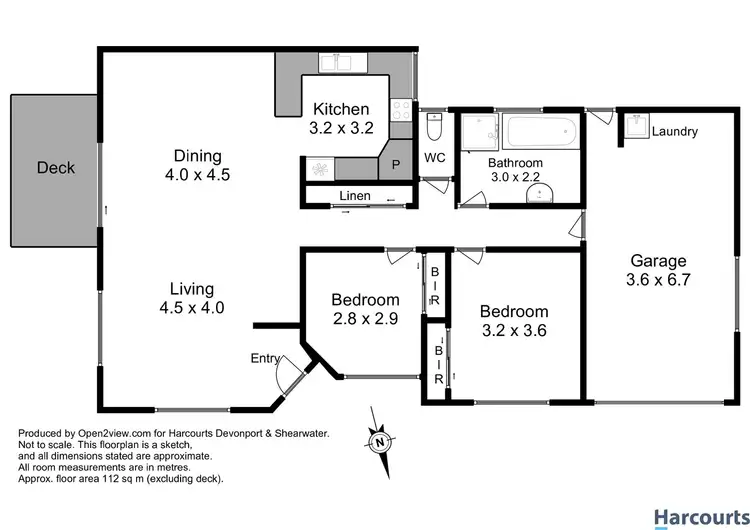 Floorplan of Homely unit listing, 1/13 St Andrews Drive, Devonport TAS 7310