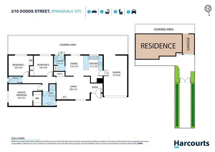 Floorplan of Homely unit listing, 2/10 Dodds Street, Springvale VIC 3171