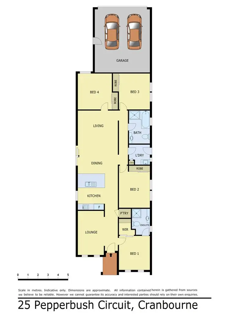 Floorplan of Homely house listing, 25 Pepperbush Circuit, Cranbourne VIC 3977