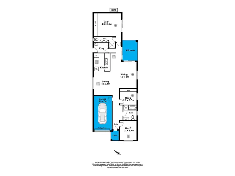 Floorplan of Homely house listing, 1A Alison Drive, Happy Valley SA 5159