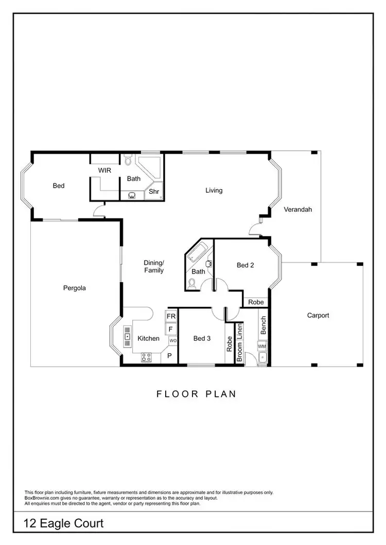 Floorplan of Homely house listing, 12 Eagle Court, Desert Springs NT 870