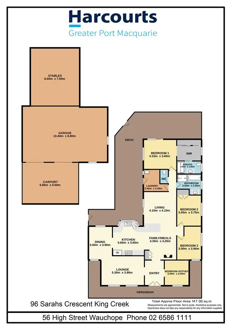 Floorplan of Homely house listing, 96 Sarahs Crescent, King Creek NSW 2446
