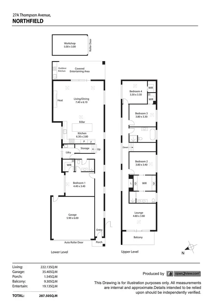 Floorplan of Homely house listing, 27A Thompson Avenue, Northfield SA 5085