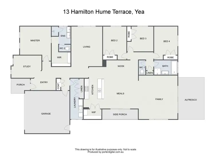 Floorplan of Homely house listing, 13 Hamilton Hume Terrace, Yea VIC 3717