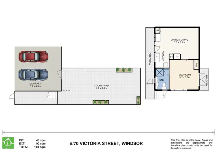 Floorplan of Homely unit listing, 5/70 Victoria Street, Windsor QLD 4030